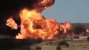 An explosion at a petrol station has triggered a massive fire in central Yemen, killing at least 15 people
