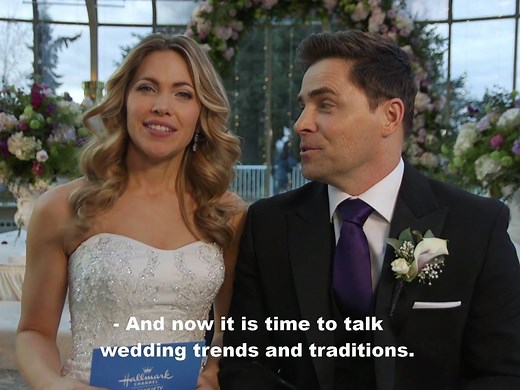Pascale Hutton and Kavan Smith play June Weddings Trends & Traditions! Do you know where the tradition of bridal parties came from? | Hallmark Channel