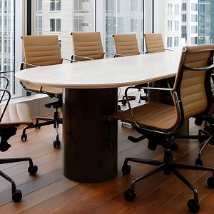 [Hot Item] Stylish Premium Artificial Stone Conference Table for Modern Workspaces