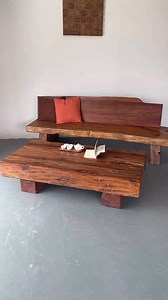 71K views · 1.3K reactions | The Perfect Solid Wood Sofa & Tea Table for a Bold Home #TimberCraft #sustainableliving #fblifestyle #furniture | Timber Craft | Facebook