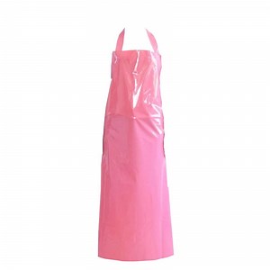 [Hot Item] PU Apron Plastic Polyurethane Waterproof White Butchery Wipeable Aprons TPU Apron