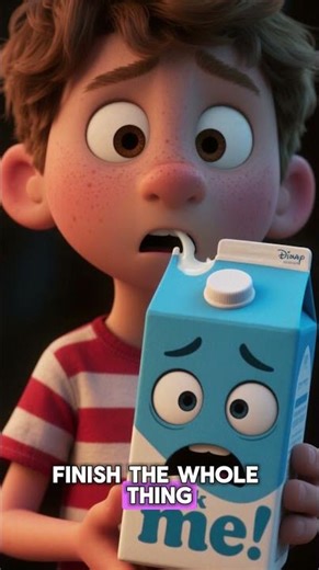 The Milk Carton TALKED Back 🥛😂 #cartoonstories