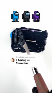 6.1K views · 53 reactions | Guess the mix color of 3 among us characters #oddlysatisfying #satisfyingvideos #hksatisfy | HK Satisfy | Facebook