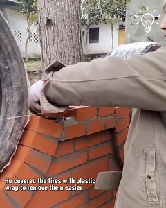 1.1K views | Using tires to make the round shapes on the fence | Childhood cartoons | Facebook