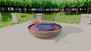 ZAVHOZ Bees Feeding Bowl Bee Feeder Hive Water Drinker Sugar Syrup Drinking Dispenser Tool Plastic Mesh Dish Beehive Apiary Accessory Beekeeping Honey Production (Gray)