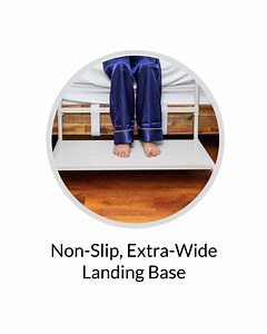 Designed for seniors and those with mobility challenges, Step2Bed offers safety, support, and stability when getting in or out of bed. 🔩 Made with Steel, supports up to 400 lbs. 💡 Illuminate your path with motion activated LED Lights 👣 Step safely with extra-wide step and anti-slip rubber 📏 Easily adjust to match the height of your bed | Step2Health