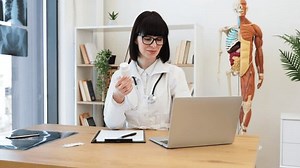 Female Doctor White Lab Coat Stethoscope Stock Footage Video (100% Royalty-free) 3581765181 | Shutterstock