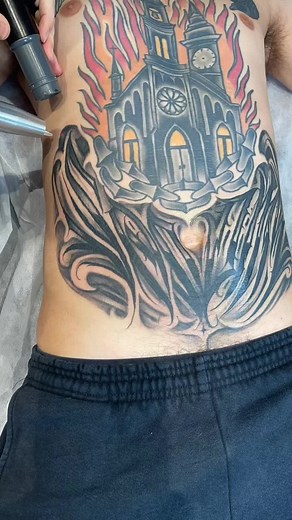 Splitting and Removing a Dense Tattoo: Before and After