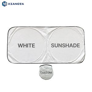 [Hot Item] Xiangta 59*27.6 Inch Windshield Tyvek Sunshade Custom Logo Sun Shade Protection for Car Front Window Protection White Sunshades