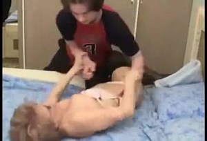 Pleasures of missionary sex with my wife's sexy aged Russian aunt