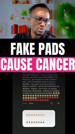 Hivi ndio FAKE PADS zina cause CANCER hapa Kenya... 60% of all NEW cancer cases are WOMEN... Fake Pads ziko na DIOXINS... which have been linked to BREAST CANCER... hii sio JOKES!!!! | Xtian Dela | Facebook