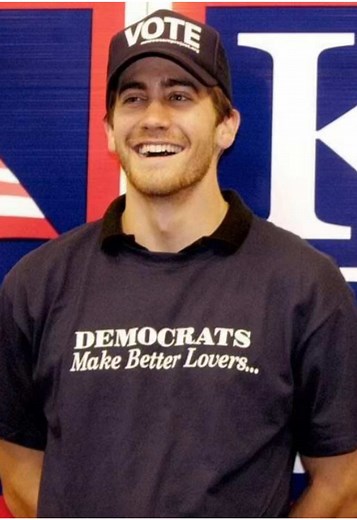when they're hot and a decent human being #jakegyllenhaal #jeffbuckley #democrat #brokebackmountain #donniedarko