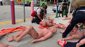 MDFR alongside partner agencies participated in simultaneous training exercises on Wednesday as part of Operation Heat Shield III, to ensure agencies are better prepare to mitigate, respond to and recover from a major incident. ‬ ‪Story: CBS Miami 👉 cbsloc.al/2WLAl07‬ | Miami-Dade Fire Rescue