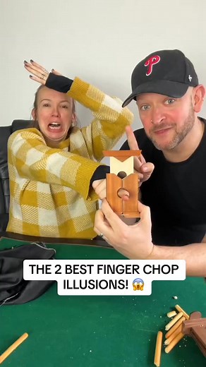 Wife Reacts to 2 Finger Chopper Illusions! 😱 (The 2nd one will blow your mind! 🤯) Henry ♥️ ------ | Neeil henry