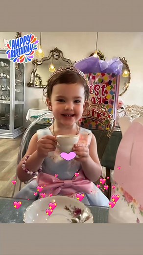 A Tea For 3! 🫖💝💞🥳 supposed to be the… #teaforthree #happybirthdayempire #birthdayteaparty #growinguptoofast #sweetestgranddaughter | Candace Foster