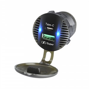 [Hot Item] Dual USB Car Charger for Fast Charging with Overcurrent Protection and Type C USB Port