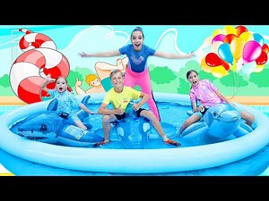 🚨 EXTREME Challenge in the POOL with APP ROUTE 😫 MOM GETS WET ❓