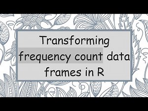 Transforming frequency count data frames in R