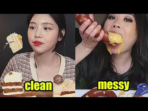 CLEAN VS MESSY mukbangers