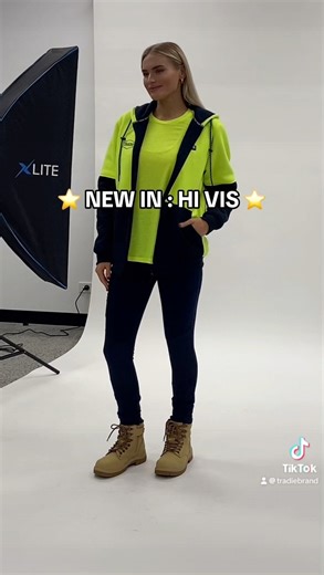 ⭐️NEW IN: HI VIS ⭐️ Our Hi Vis Unisex Tee is lightweight and breathable, while our Hi Vis Heated Hoodie will keep you warm on those chilled mornings ❄️ Pair it with our Women’s Workwear Legging, and you’ll be set for anything! // The model wears Men’s Size M in the Heated Hoodie in Hi Vis & Black. The Unisex Hi Vis Tee is worn on the model in a Men’s Size M | Tradie Brand