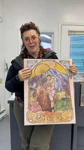 Come Meet the 2023 Poster Artist from 1pm - 2pm at the Irwin Souvenir Shop today! | Alaska State Fair