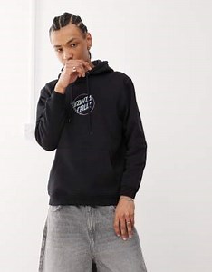 Santa Cruz Planet graphic logo hoodie with back print in black | ASOS