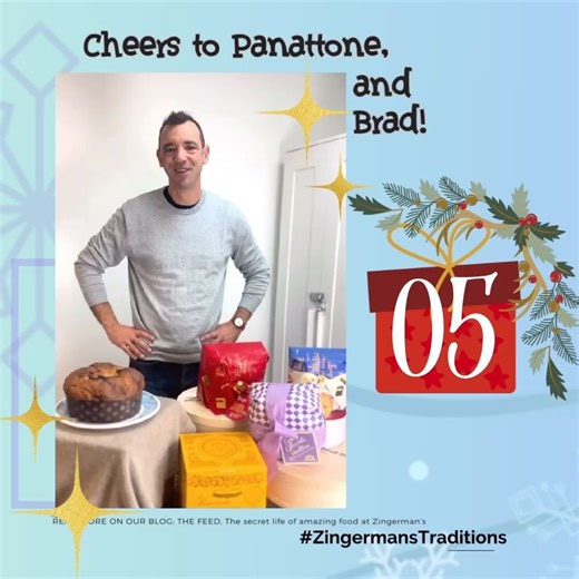 Cheers to Panattone and Brad!! Two of our Zingerman’s Mail Order all stars and both deserve a Cheers this holiday! Panettone is a long standing Christmas tradition for not only Zingerman’s, but for families all around the world. Delicious, flavorful and without preservatives it can still be stored and enjoyed for days or weeks later. And Brad, thank you for bringing us new flavors, new foods and new ways to enjoy so many delicious favorites! CHEERS! #zingermans #zingermanstraditions #zingermansm