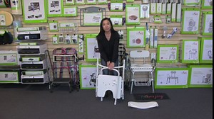 NOVA Medical Products Foldable Bath and Shower Chair with Arms and Back, U Shaped Front Design for Hygienic Cleaning, Seat Height Adjustable, Travel Folding Bath Seat Chair, White, Standard