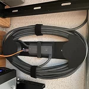 S7 Starlink Ethernet Cable Caddy & Mounting Kit, ABS Material, Black, Versatile Mount (Wall, RV, SUV, Yacht), Cable Management Accessories for Starlink V2/Gen3/Mini & Ethernet Adapter