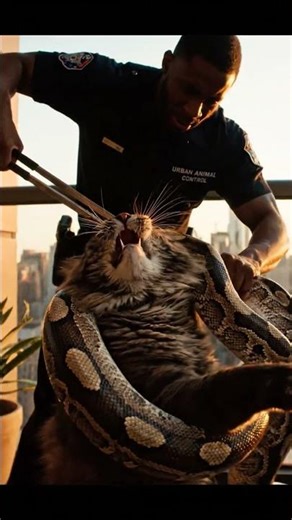 MY CAT vs. ESCAPED BOA on 20th FLOOR BALCONY! 😱 (MUST SEE!)