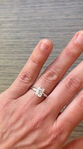 11 reactions | Simply radiant!  A classic solitaire design flaunting a stunning natural radiant cut diamond held by four claws. | Solid Gold Diamonds | Facebook