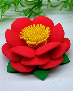 78 reactions · 14 shares | Pretty & Cool Foam Flower Making Very Easy Instruction Step by Step at Home - Decor Your Room With Your Own Hand #flower #diy #crafts | Craftsome | Facebook