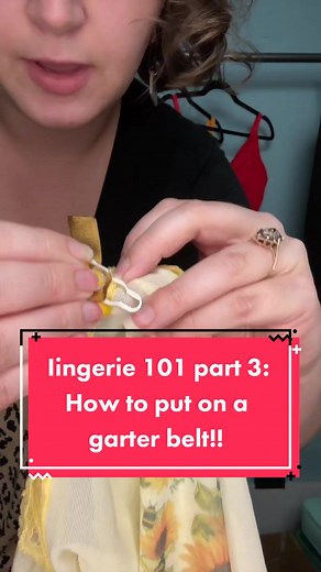 Iingerie 101 part 3, how to put a stocking on a garter belt!! | Garter Belt