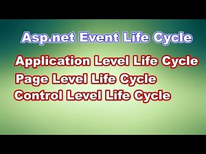 Life Cycle Events in ASP.NET | Page Life Cycle Events in Asp.net in Hindi | Asp.net Page Life Cycle
