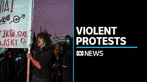 Violent protests have erupted in Greece as the death toll from head-on train collision continues to rise. Demonstrators have clashed with police outside the railway company's headquarters, while the country's transport minister resigned. | ABC News