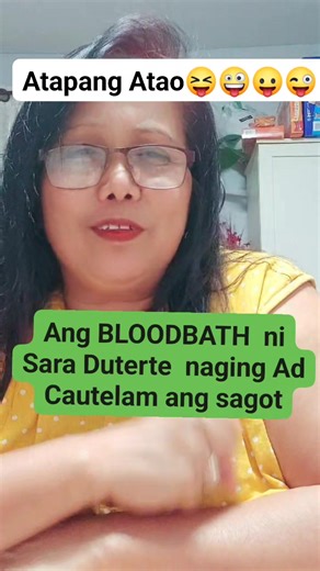 5.3K views · 233 reactions | Ung BLOODBATH naging AD CAUTELAM #ConvictSaraNow #fbreelsfypシ゚viralfbreelsfypシ゚viral #ConvictSaraDuterte #Tambalustay #ofwlifereels #istandwithpbbm #ofwreels #fypviral #vicepresidentsaraduterte #likeandsharefollow | Flaviline Sabiano Meecham | Facebook