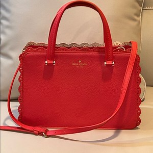 Kate Spade Fordham Court Laser Cut Lace Trim Satchel