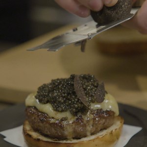 3.4K views · 11 reactions |  Burger of the week  The Japanese caviar truffle burger! #unlockedbysimplemobile | First We Feast | Facebook