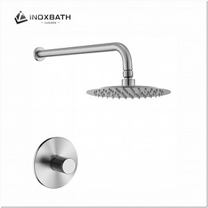 [Hot Item] Stainless Steel Shower Faucet and Shower Head Bathroom System Watermark Approved
