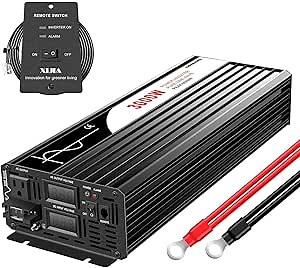 Xijia 3000W (Peak Power 6000W) dc 48v to 110V 120V ac 60HZ Pure sine Wave Solar Inverter for Home RV &Camping (DC48V (Range 40V-60V) 3000W)