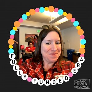 Missed our Fully Funded Rally today?! Don't feel left out, take a picture in one of our friendship bracelets with our virtual photobooth. Post online, share what fully funded schools would mean to you, add our hashtag #FullyFundedEra, and tag CEA ✊ 💜 coloea.org/FullyFundedEraPhotoBooth #FullyFundedEra #WeAreCEA | Colorado Education Association