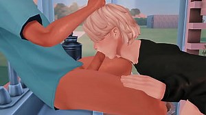 PERVERTED ALPHA ARRANGED HARD ANAL SEX WITH FEMBOY OMEGA AND CHECKED HIS DEEP THROAT (SIMS ANIME HENTAI SFM)