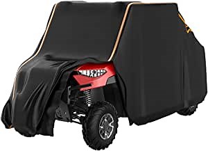 KEMIMOTO UTV Cover Waterproof 4-6 Seats Cover (Length 214”) Compatible with Polaris RZR 4 Ranger Crew General 4 1000 Can-Am Defender Heavy Duty Large Cover with Reflective Strip