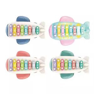 [Hot Item] Eight Tone Instrument Toys Baby Cartoon Airplane Hand Tapping Piano Toy