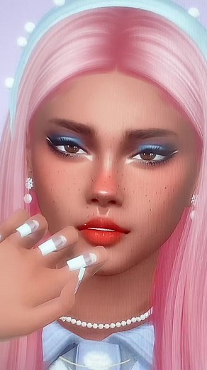 shes giving cotton candy #sims4 #sims #fyp