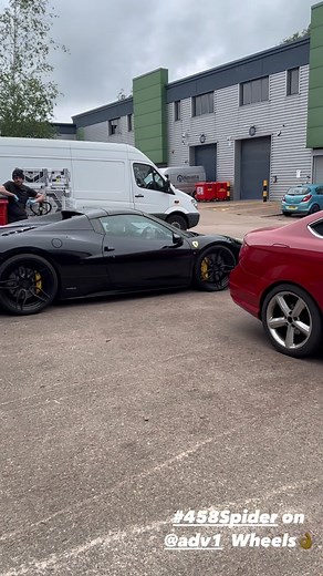#Ferrari #458Spider lowered and on the move with @adv1 wheels 👌 #Ferrari458 #ADV1 #Ferrari #458 | Prestige Wheel Centre Ltd