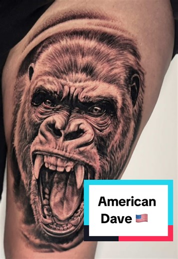Epic Gorilla Tattoo Addition to Animal Sleeve