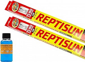 CAROLINACUSTOMCAGES Two 22” Reptile Lighting 10.0 UVB T5HO 24W Fluorescent Tubes