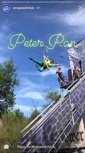 Decided to make a compilation of all the videos of me flying as Peter at FLARF! The zipline hasnt been there in a couple years and i miss it. #metrocontiktokchallenge #peterpan #peterpancosplay #disneycosplay