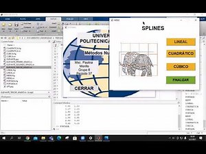 Interpolación por splines ( Programación en Matlab )